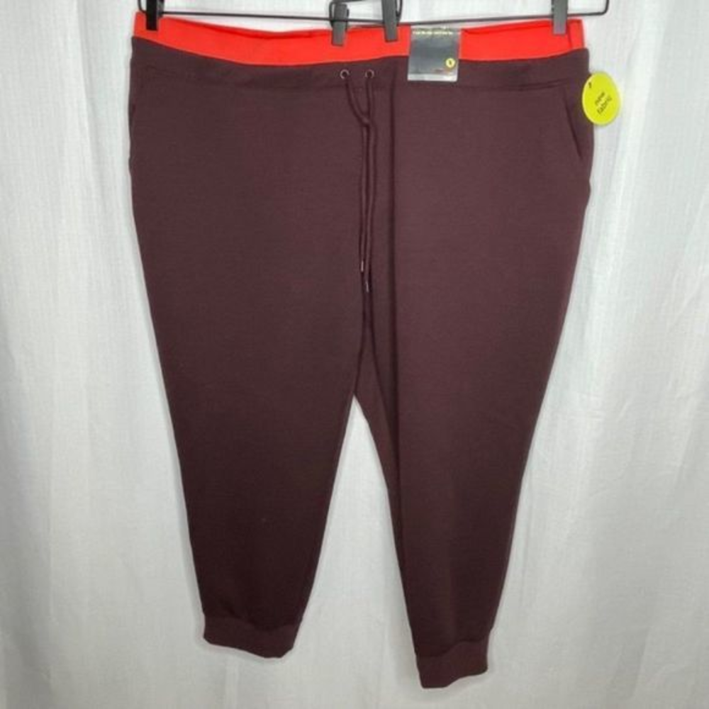 Xersion Burgundy Orange Athletic‎ Joggers
